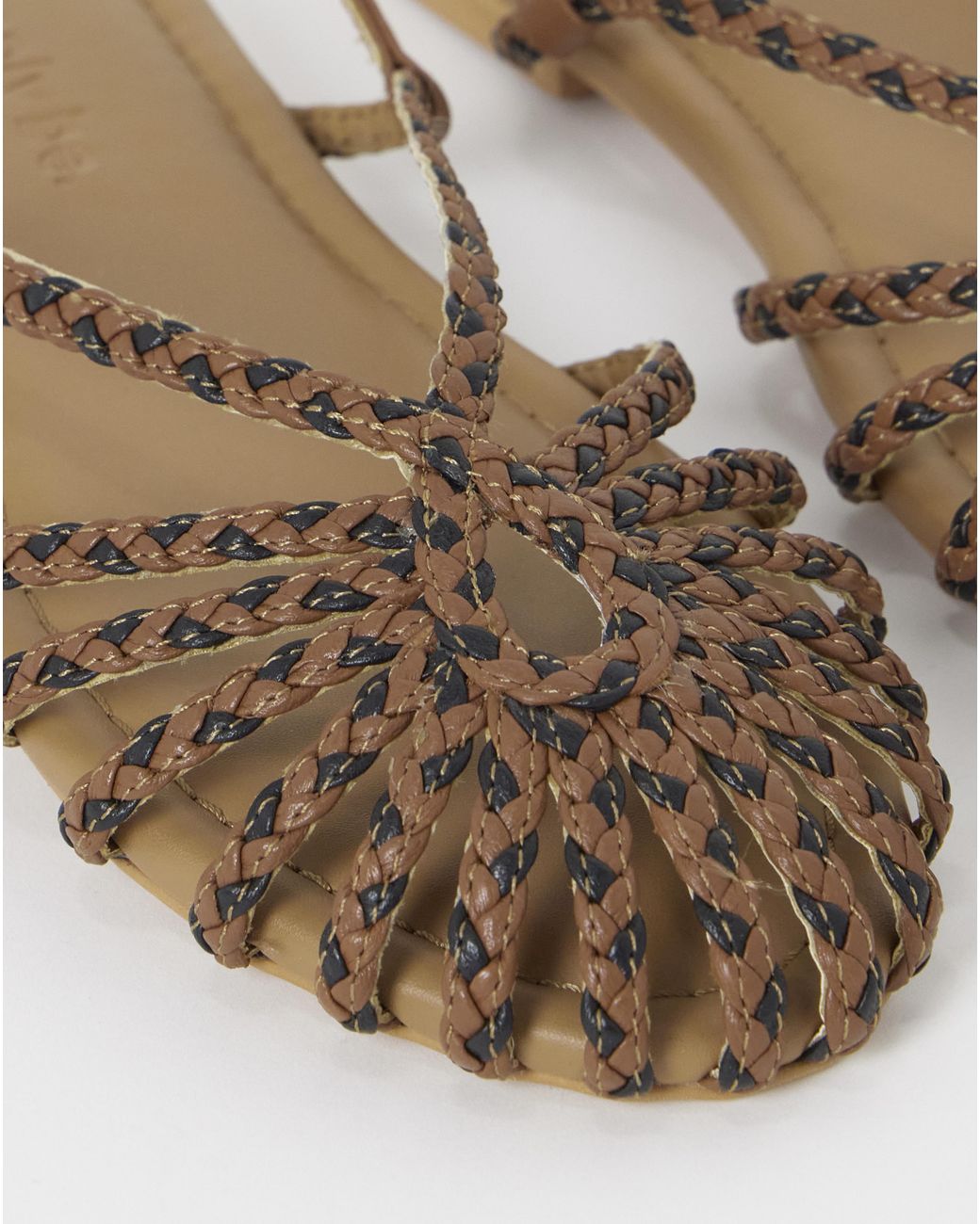 Simply Be White Plaited Woven Shoes Extra Wide Fit