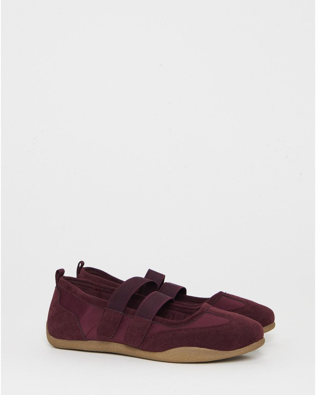 Simply Be Blue Mary Jane Ballerina Trainers Wide
