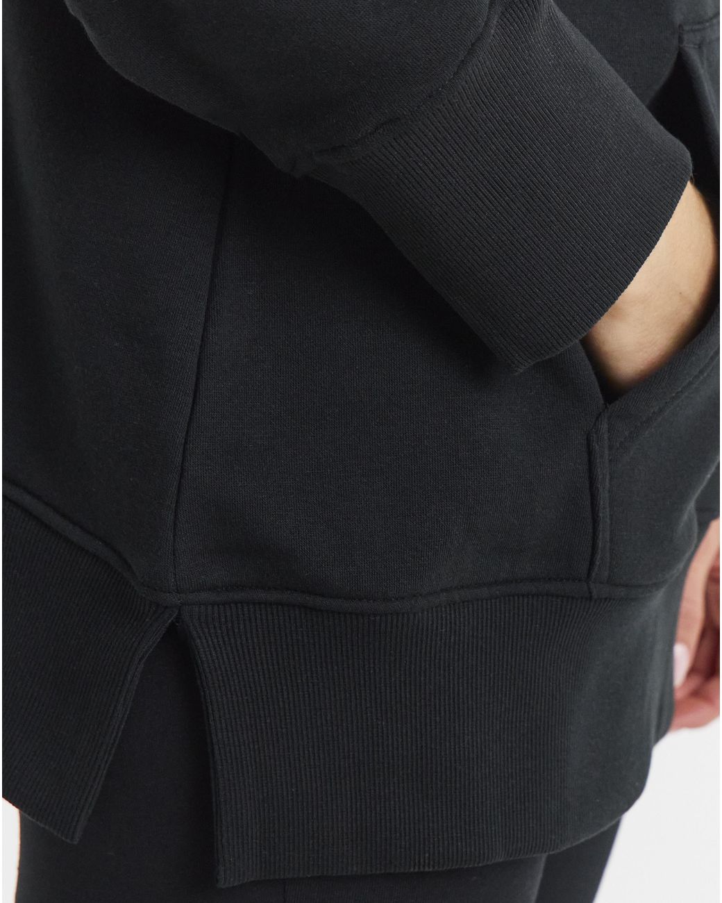 Simply Be Black Longline Hoodie