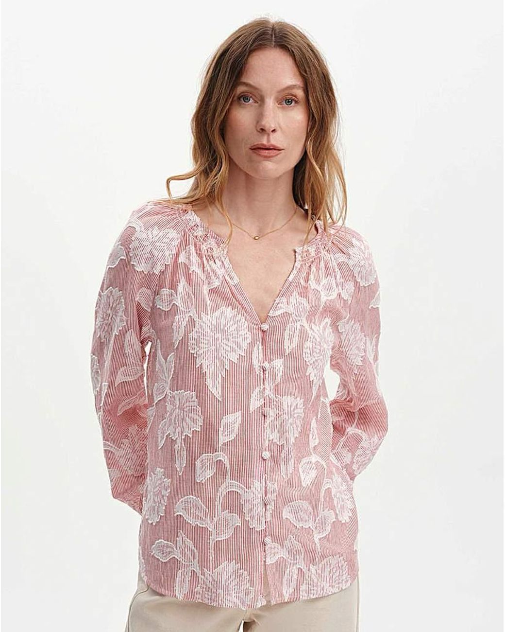 Finery London Pink Ivie Blouse