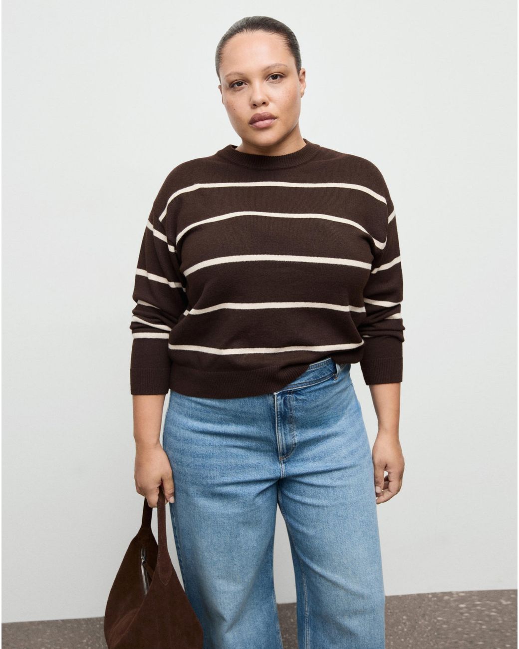 Mango Blue High Waisted Culotte Jean