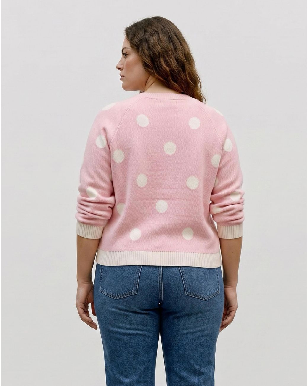 Vero Moda Pink Spot Knit Jumper
