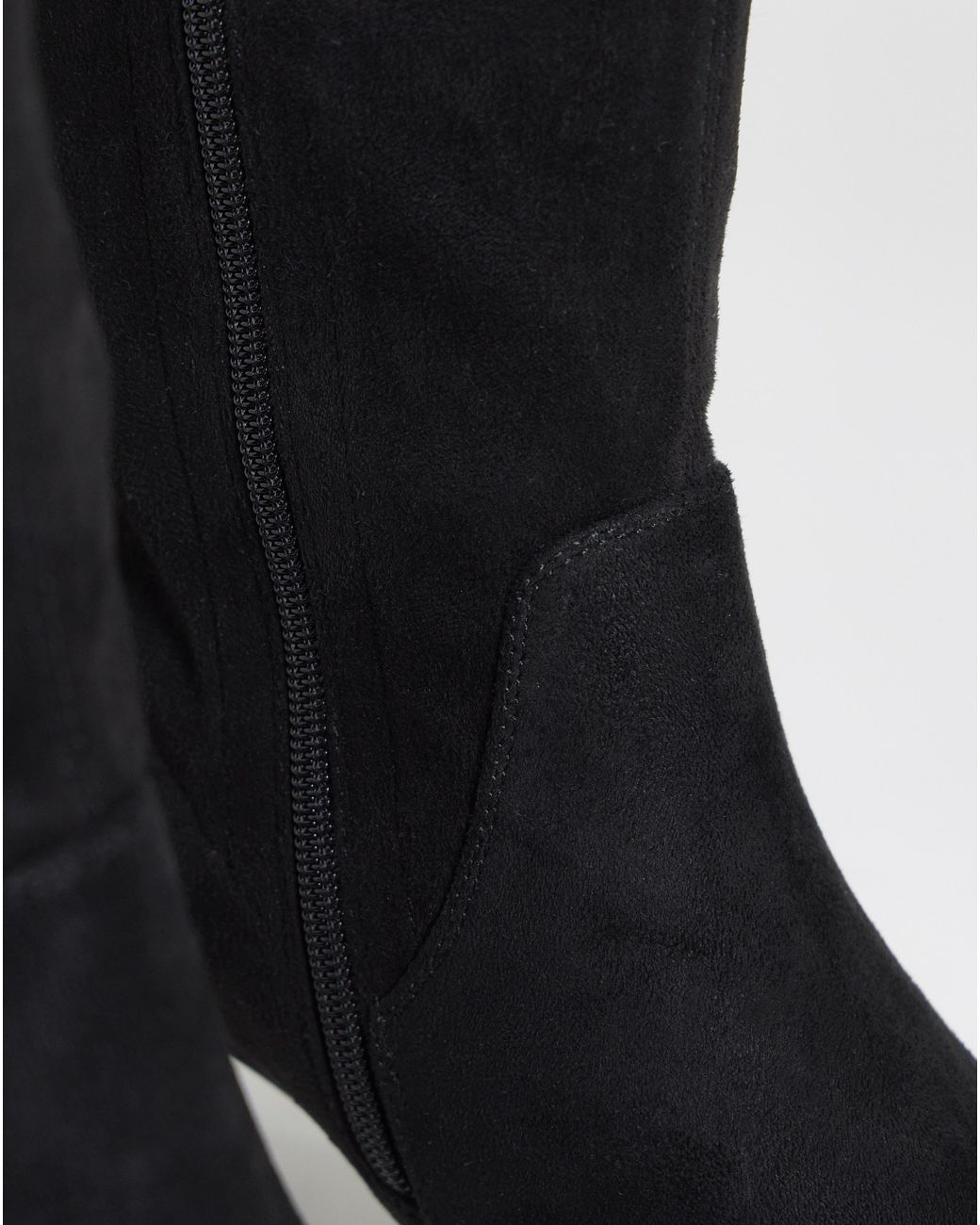 JD Williams Black Knee High Sock Boots D Fit Std