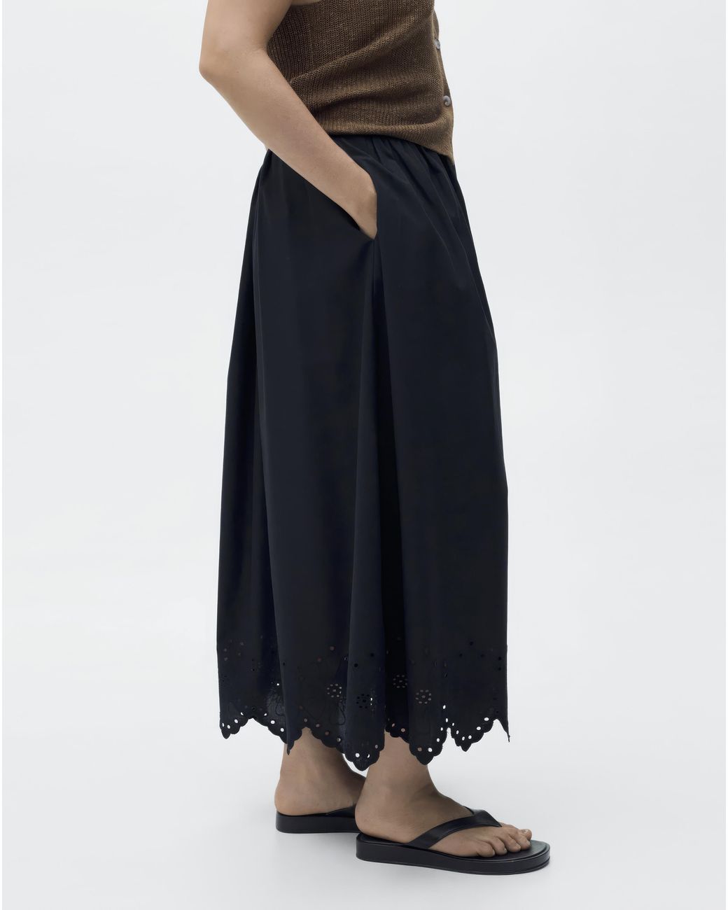 Mango Black Skirt Claus