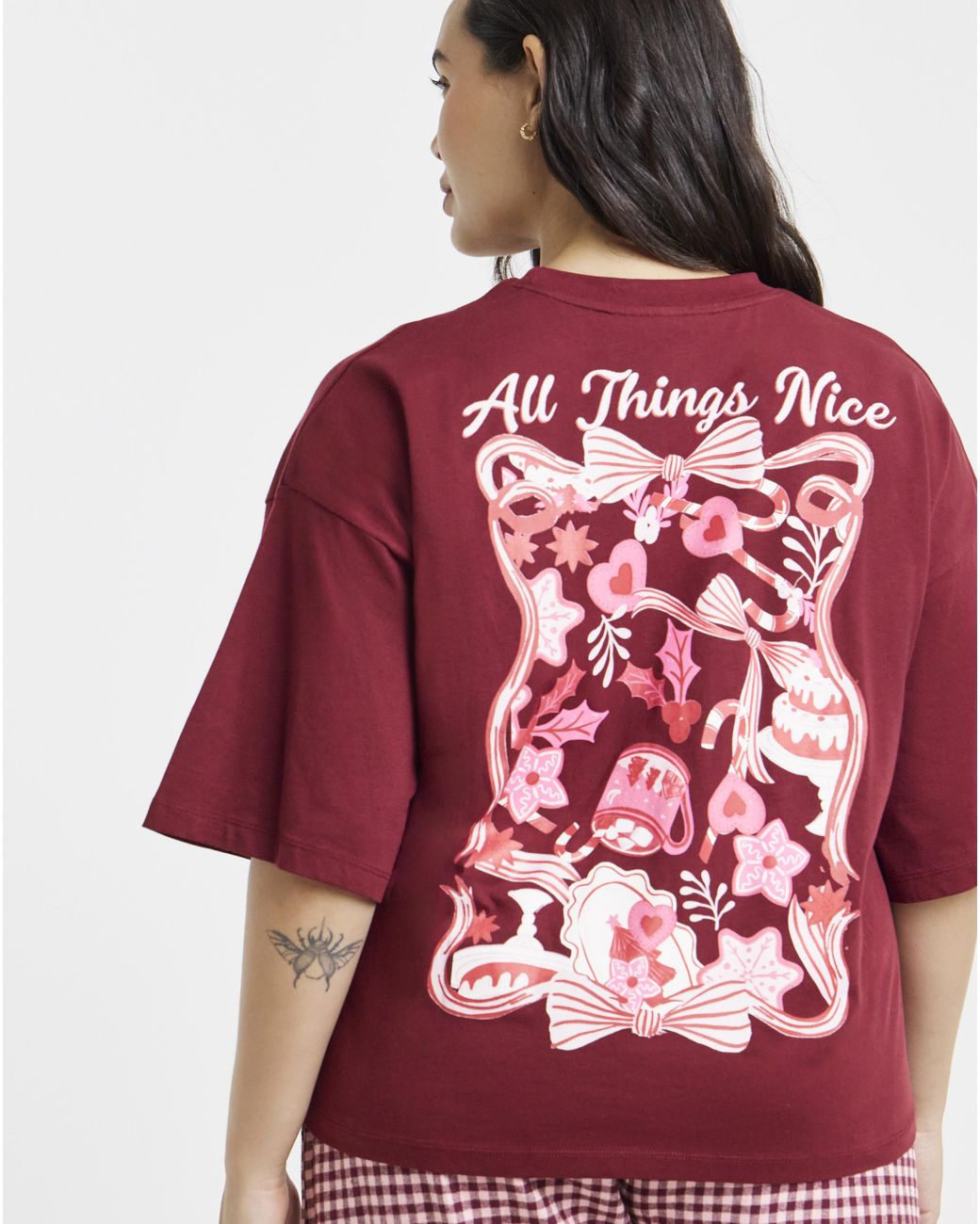 Pretty Secrets Red Cake Graphic Pyjama Set