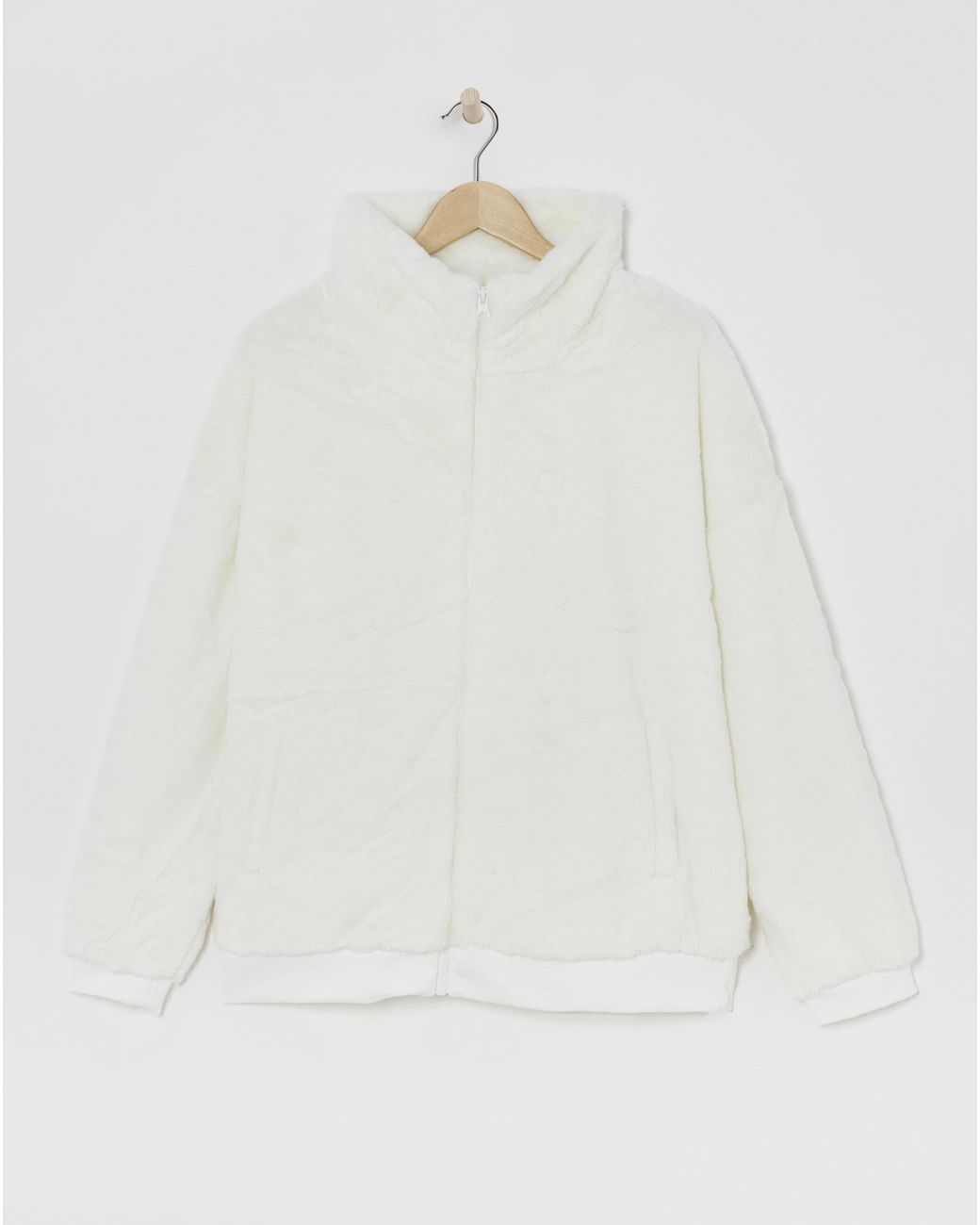 Pretty Secrets White Fleece Lounge Cardigan