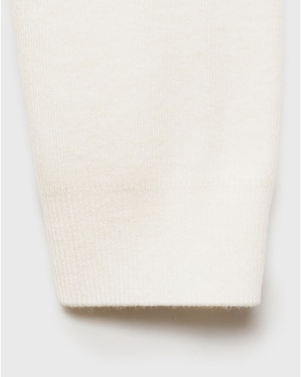 Mango White Tentacio High Neck Sweater