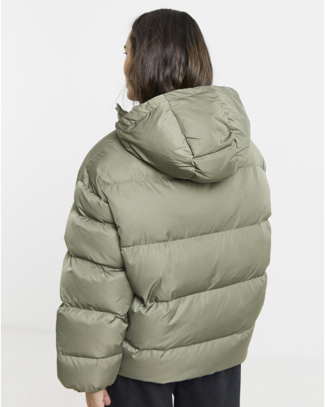Native Youth Green Puffer Coat