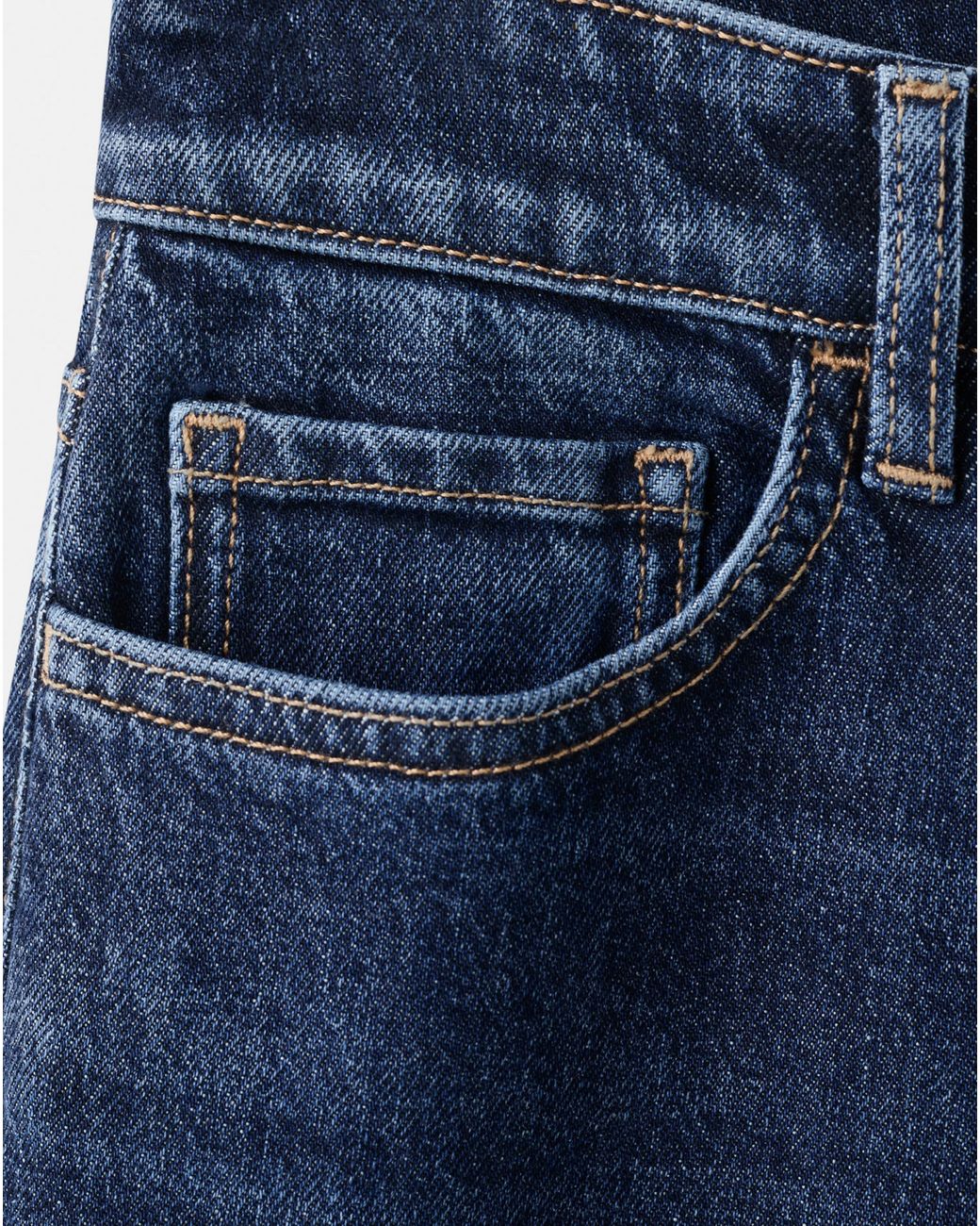 Mango Blue Comfort High-Rise Crop Mom Jean
