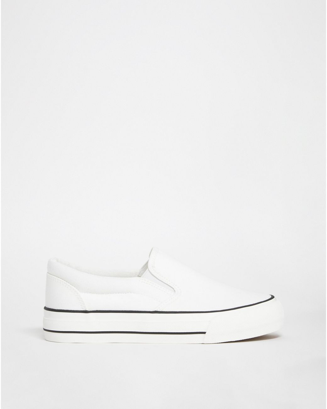 Simply Be Blue Slip On Chunky Sole Trainers Ex Wide Fit
