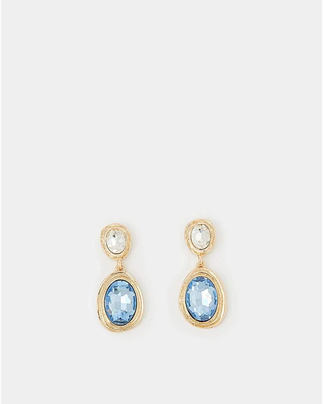 Accessorize White Mini Gemstone Drop Earrings
