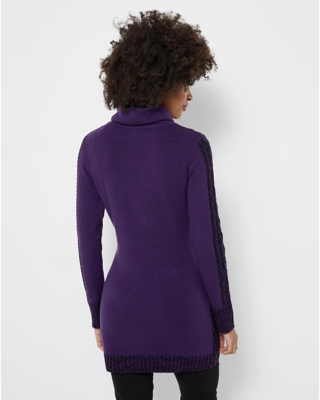 Joe Browns Purple Curiously Cowl Jumper