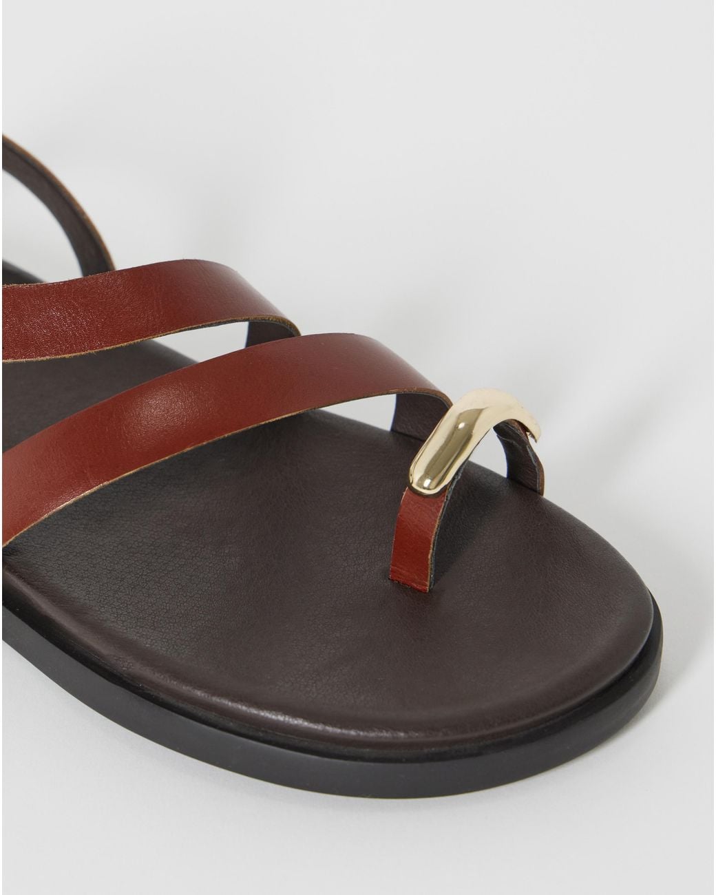 Simply Be White Toe Ring Footbed Sandals Extra Wide Fit