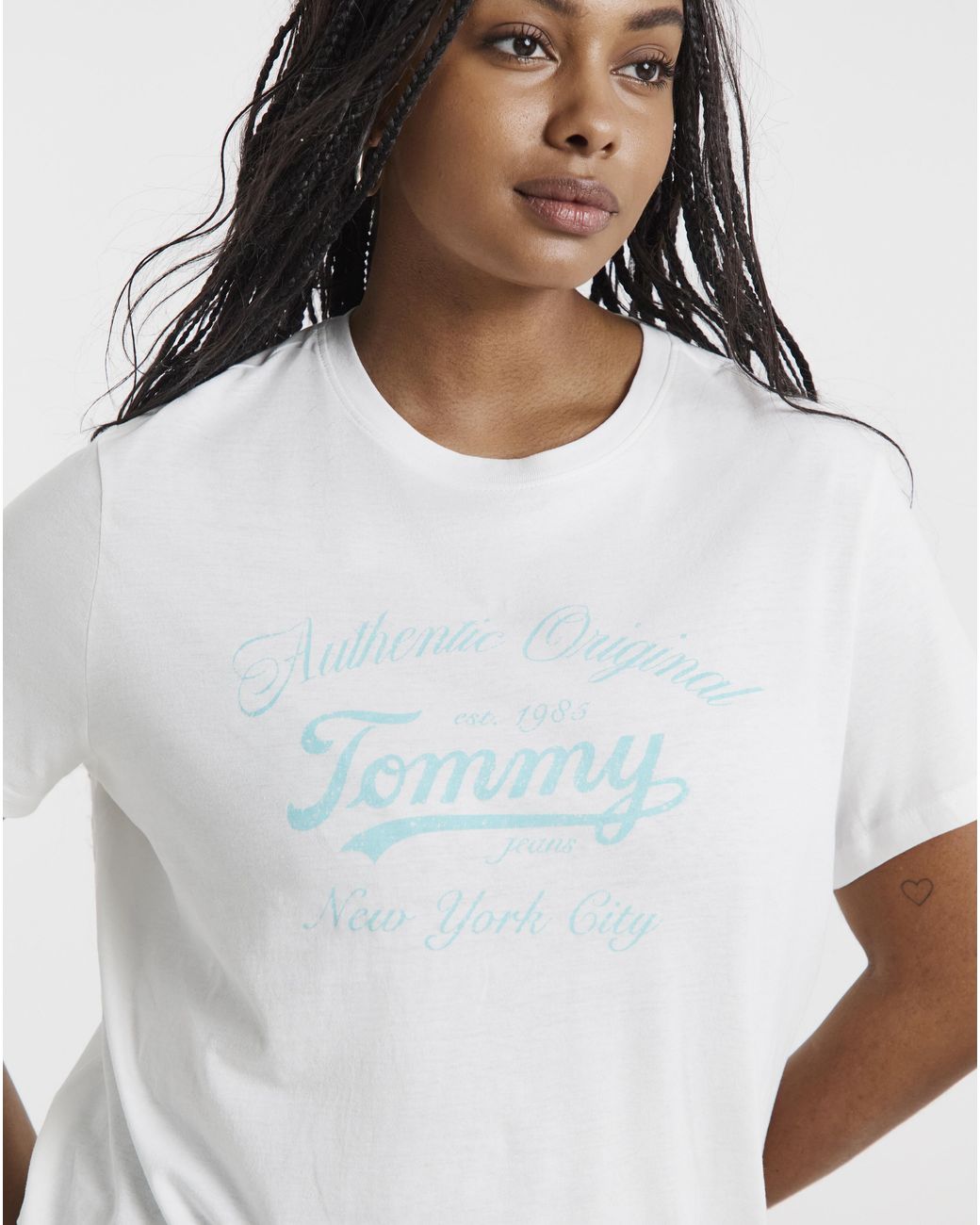 Tommy Hilfiger White Essential Crew T-Shirt