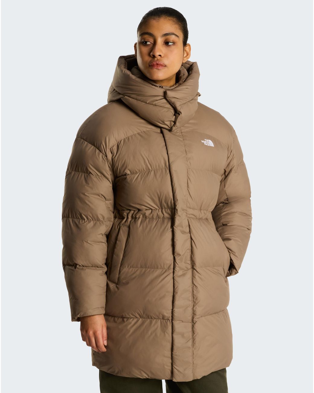 The North Face Brown Puffer Oversized Parka
