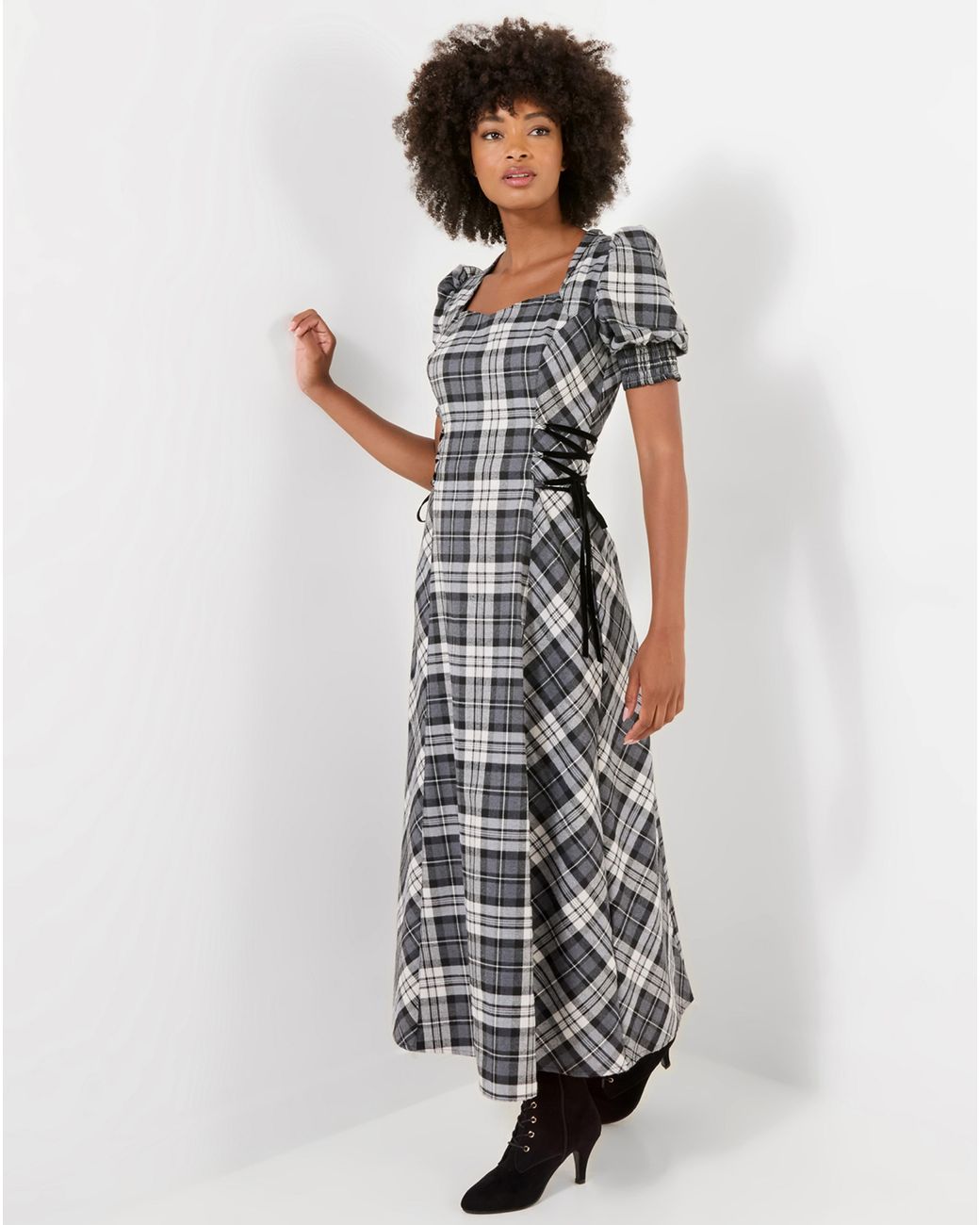 Joe Browns Metallic Lace Up Side Maxi Dress