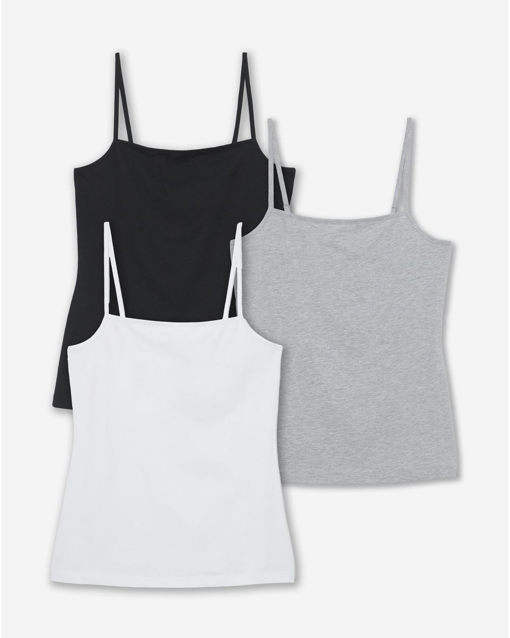 Simply Be Blue 3 Pack Square Neck Camis