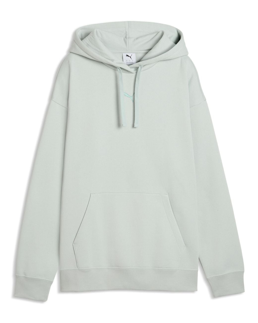 PUMA Gray Essential Cat Logo Relaxed Hoodie