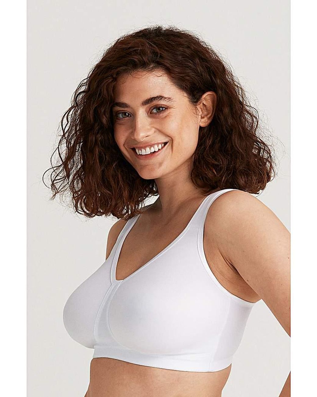 Miss Mary Of Sweden White Miss Mary Smooth Divide Non-Wired Bra