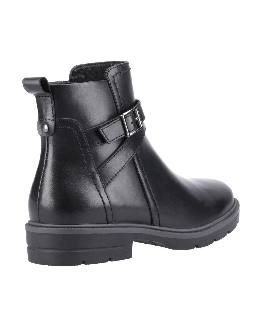 Hush Puppies Black Tove Buckle Boot