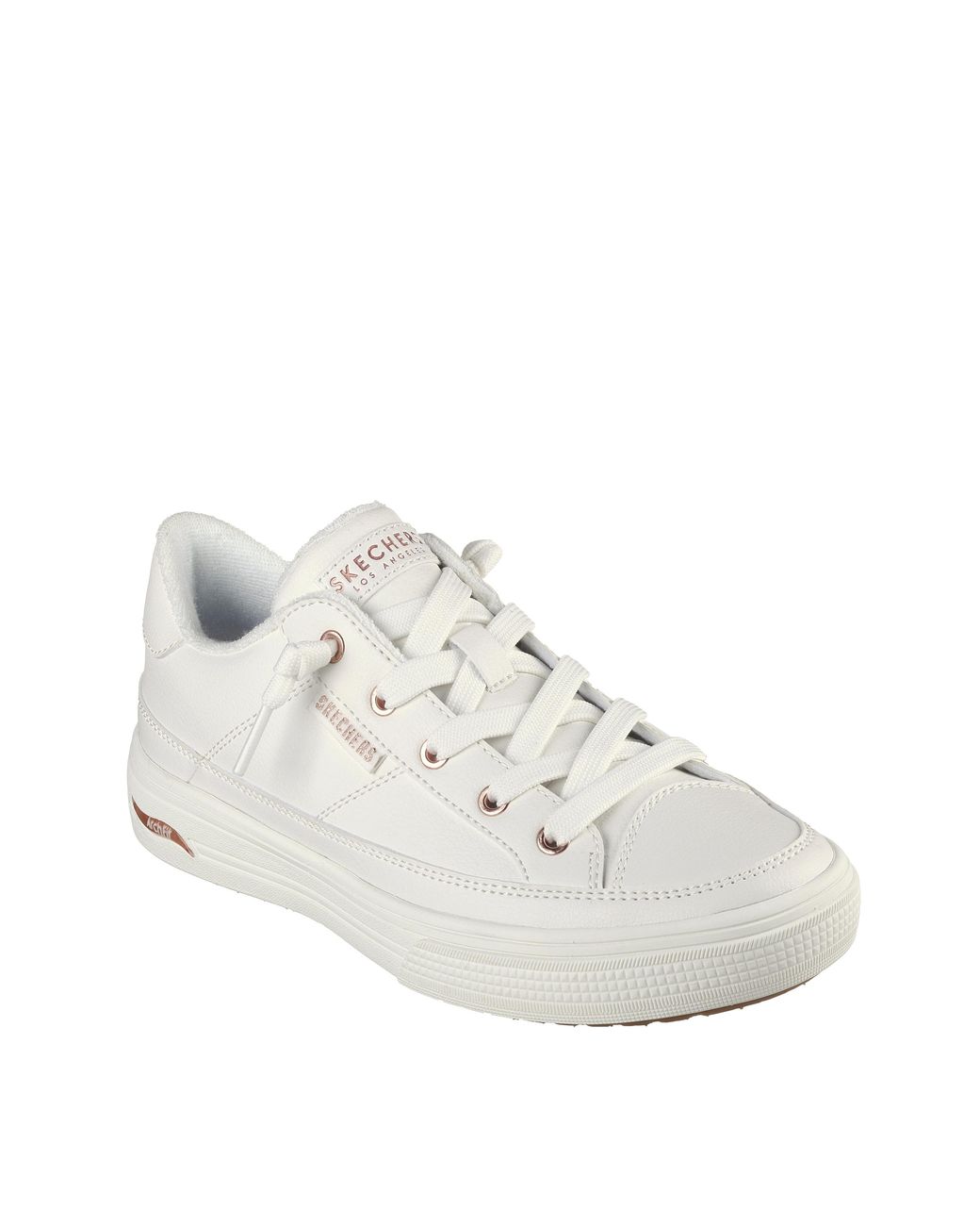 Skechers White Arch Fit Arcade Trainer E Fit