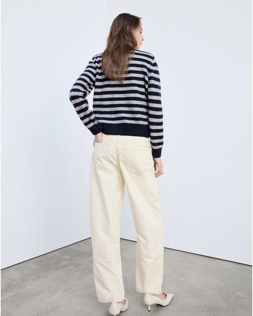 Mango White Cardigan Eliote