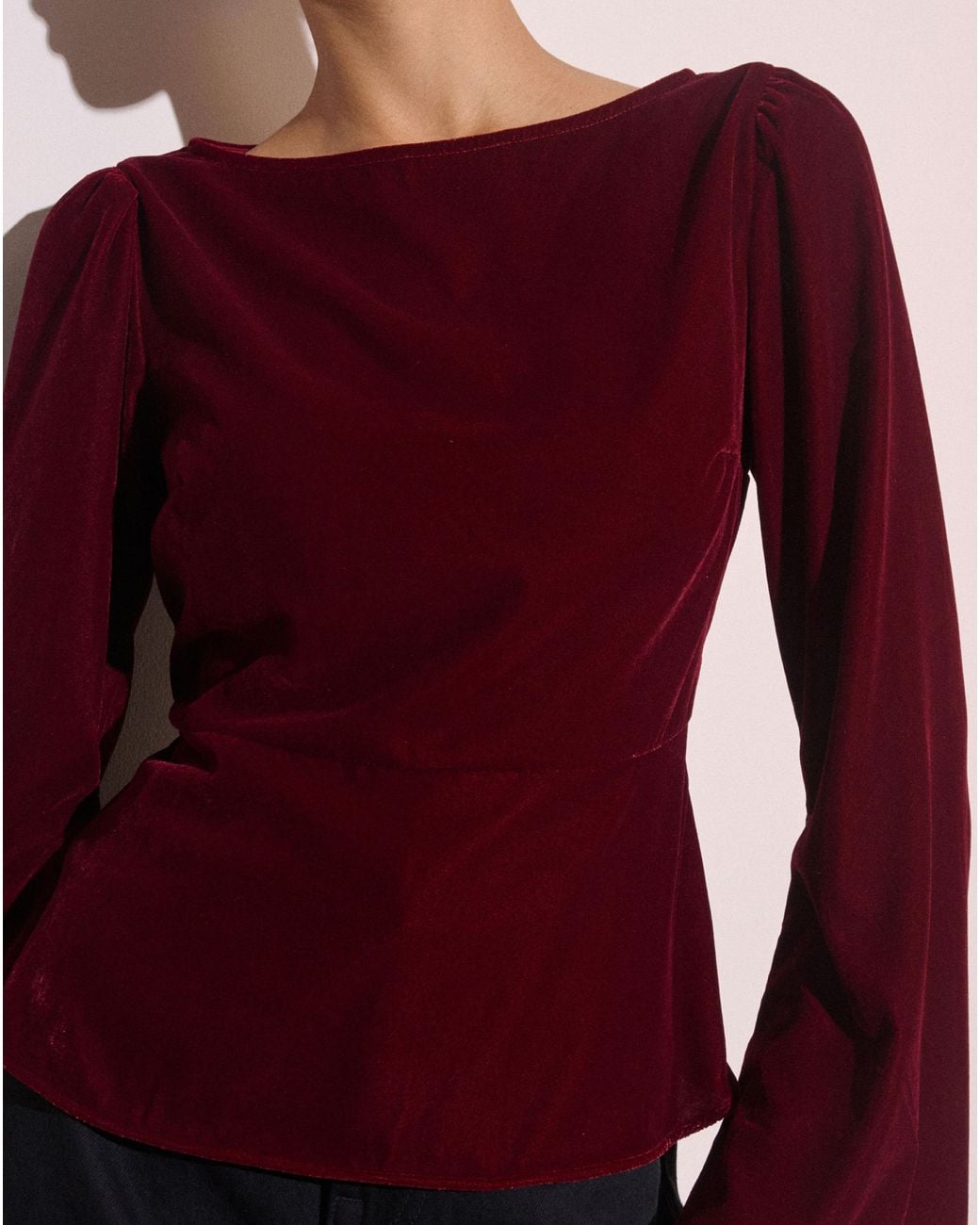 Nobody's Child Red Eva Velvet Top