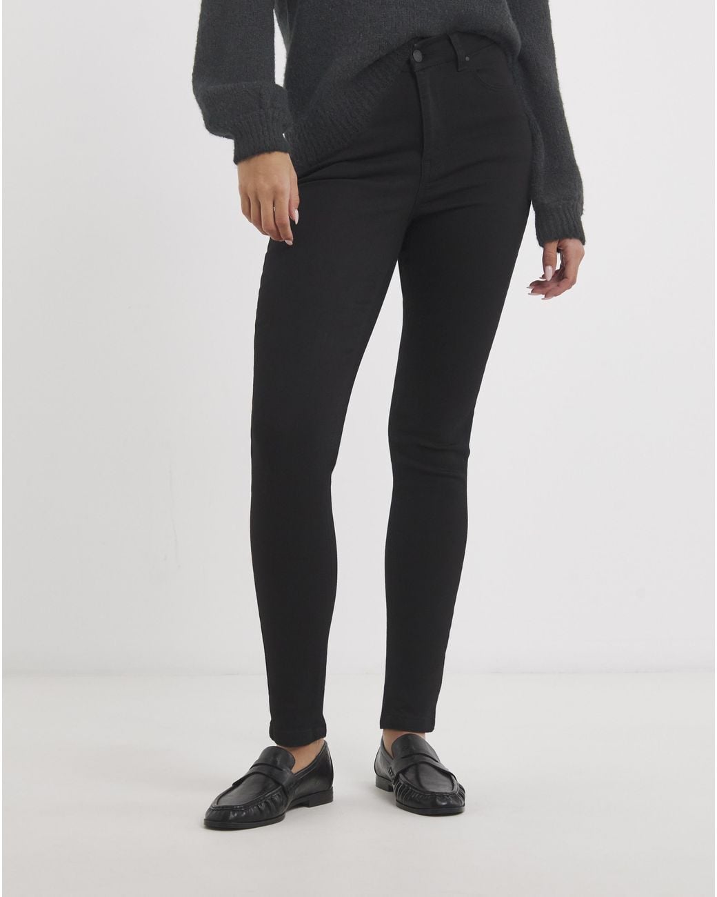 Simply Be Blue Stretch Denim Skinny Jeans
