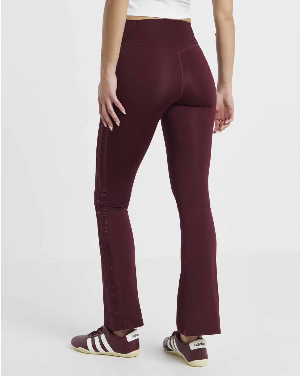 Adidas Power 3 Stripe Flared Legging