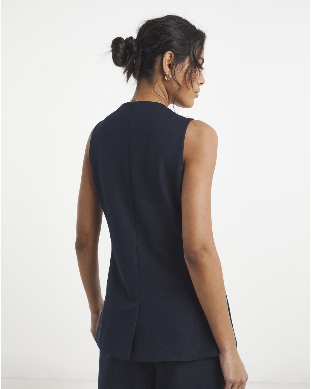 Simply Be Blue Denim Look Waistcoat