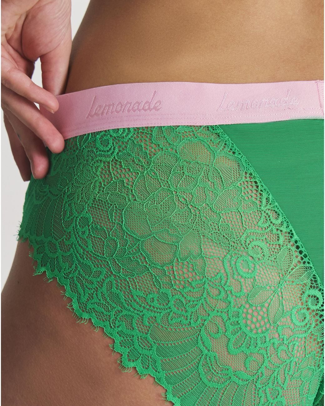 Lemonade Dolls Green Synergy Lace Brief