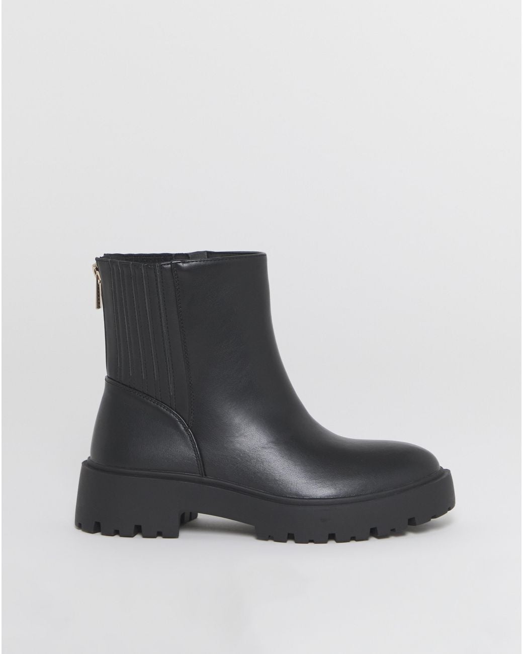 Simply Be Blue Hidden Gusset Chelsea Boot Extra Wide