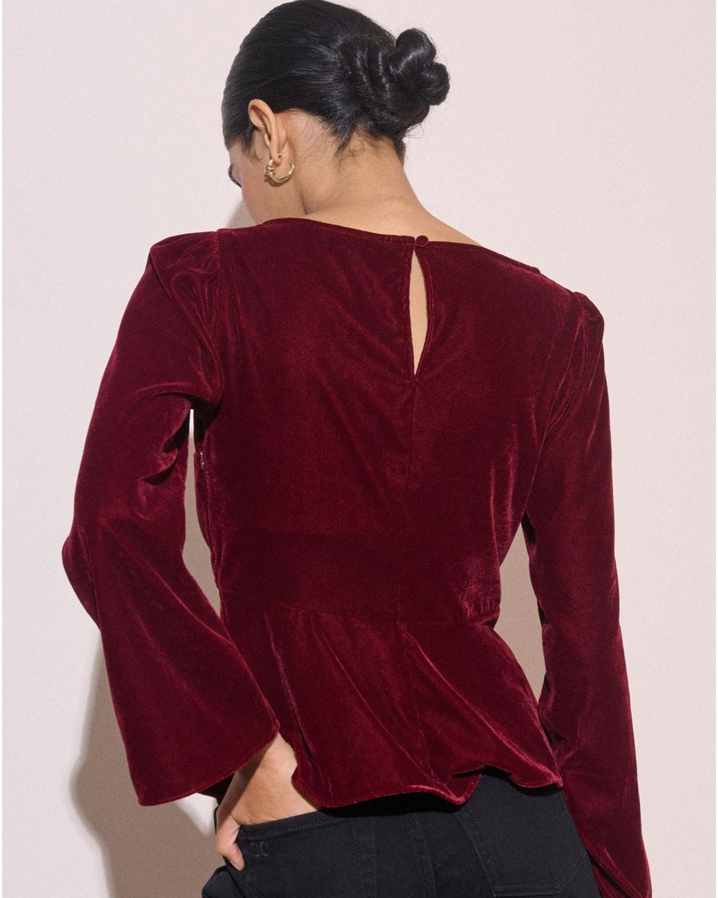 Nobody's Child Red Eva Velvet Top