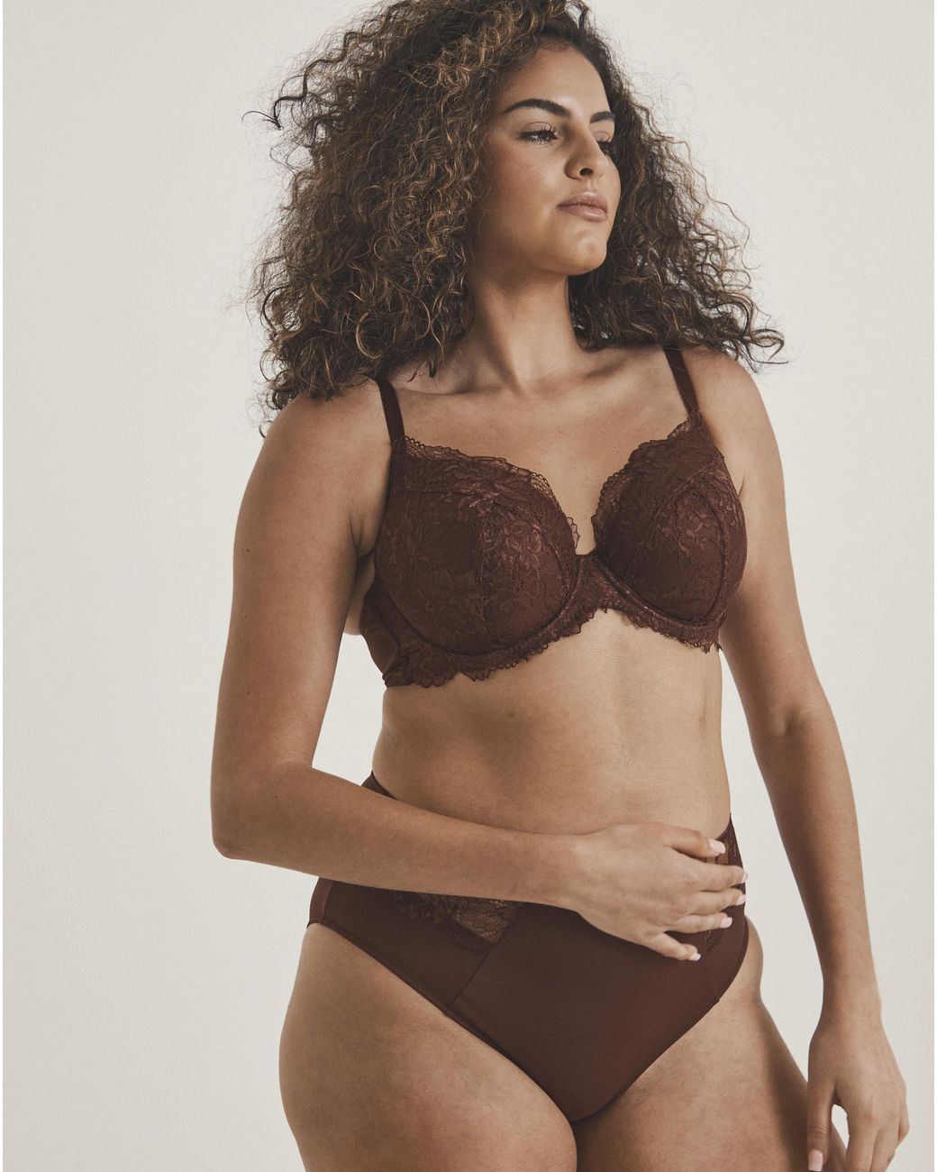 Pretty Secrets Brown 2 Pack Ella Plunge Wired Bras