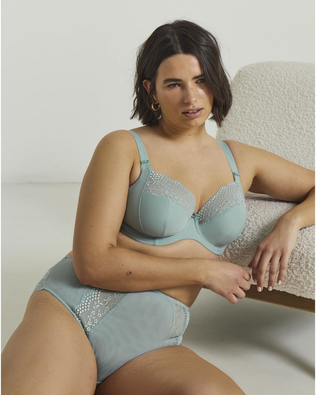 Elomi Blue Lucie High Leg Knicker