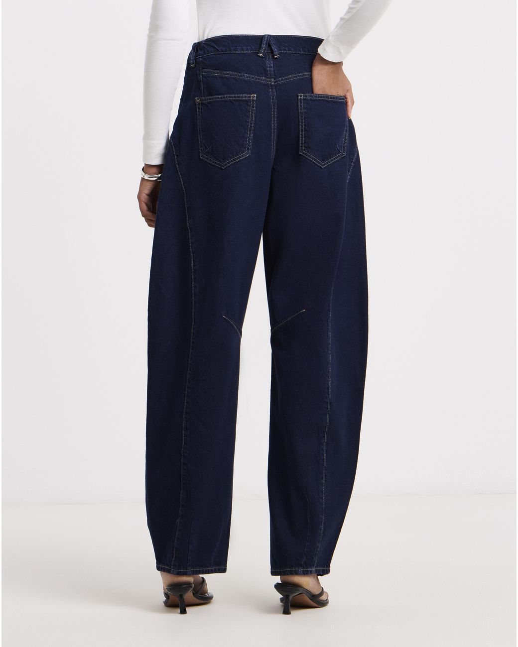 Simply Be Blue Authentic Tapered Leg Jeans