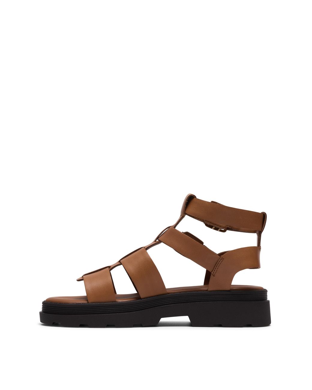 Clarks Brown Orinoco Leather Sandal D Fit