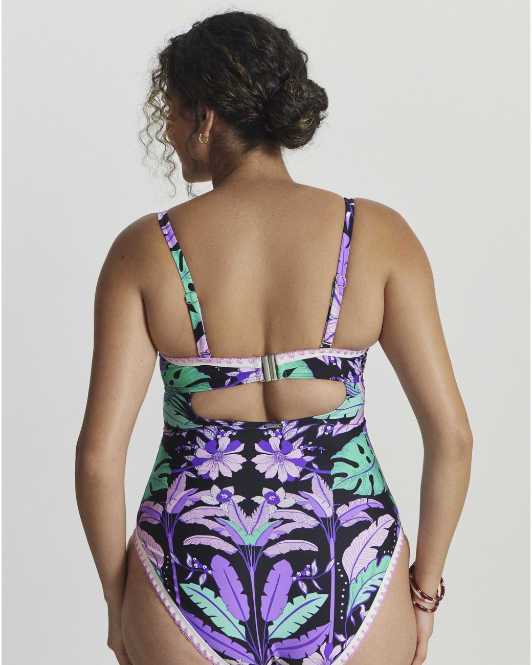 Figleaves Blue Frida Bandeau Swimsuit