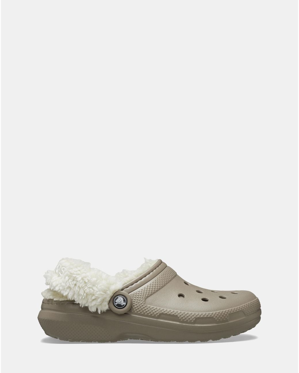 CROCSTM White Classic Fleece Lined Clog