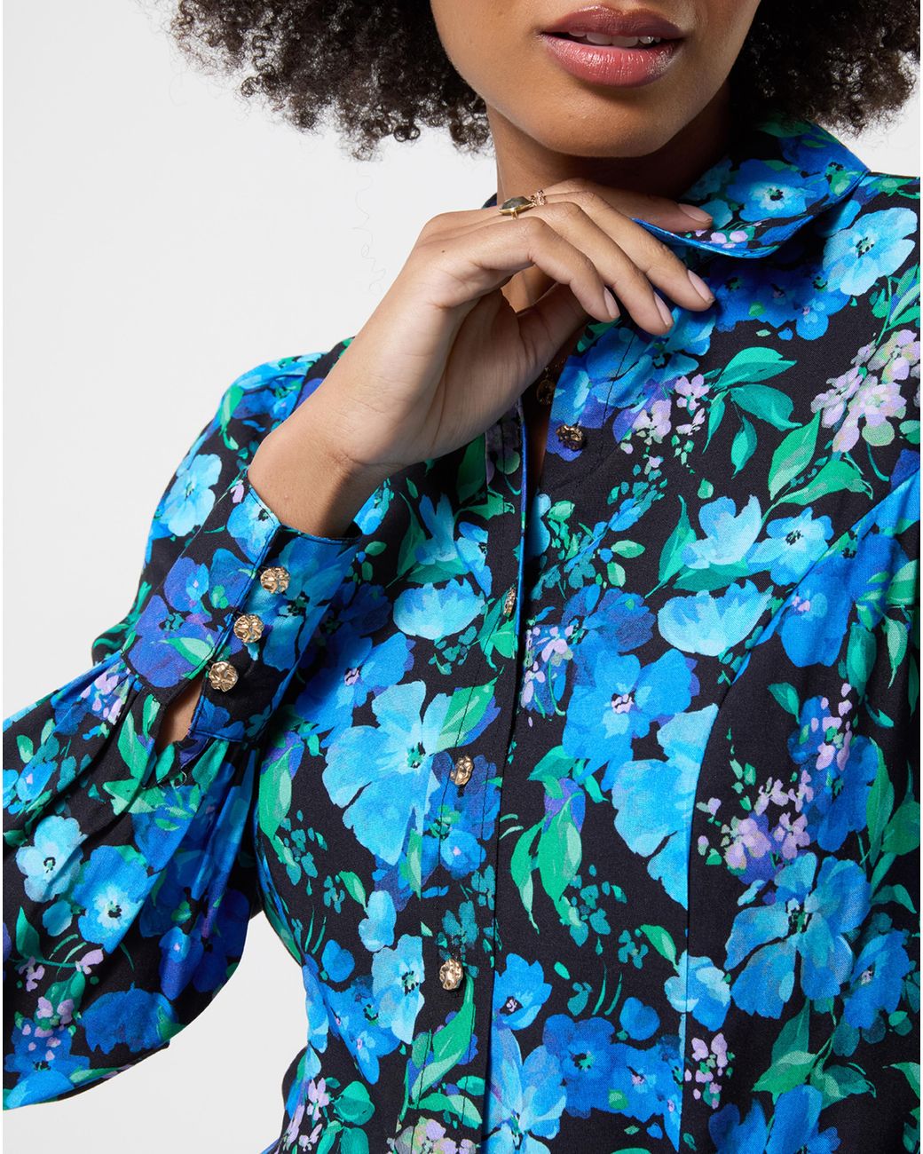Joe Browns Blue Helena Floral Blouse