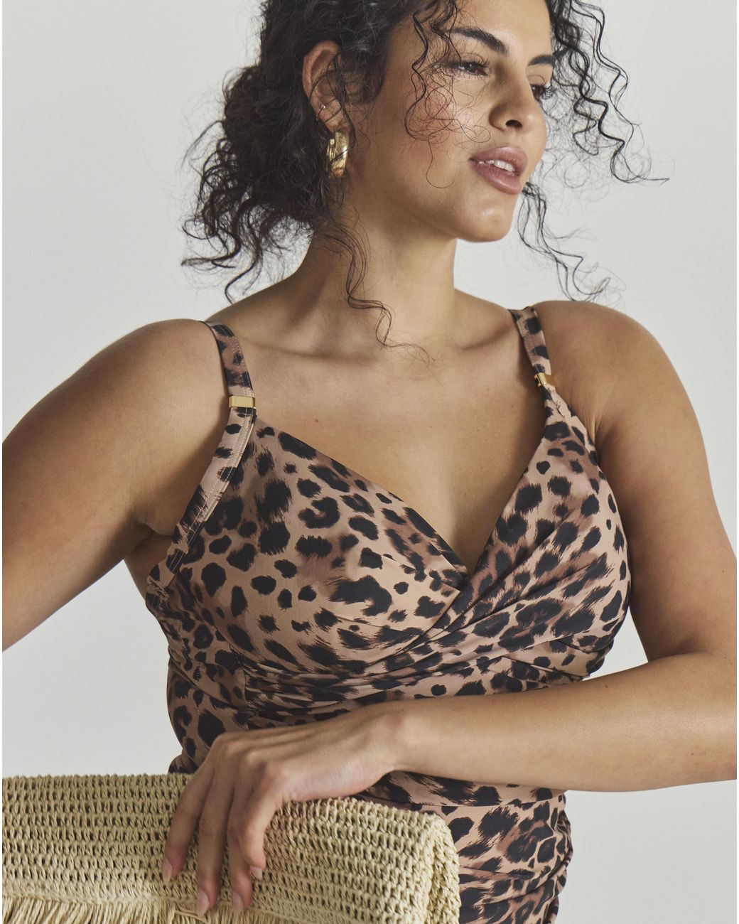 MAGISCULPT Brown Tankini Top