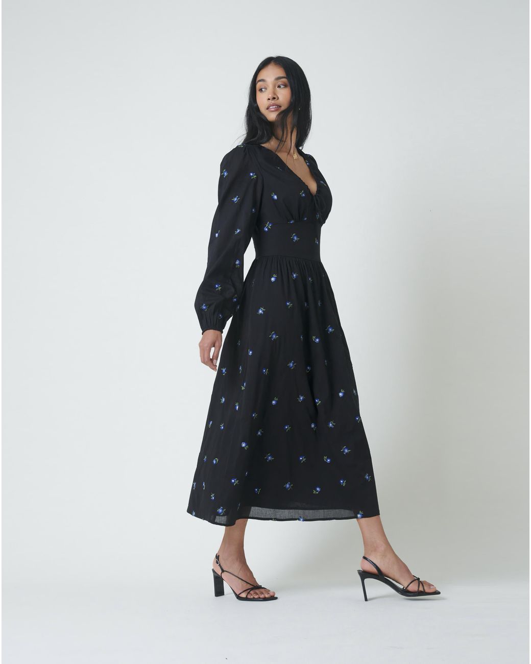 Nobody's Child Blue Nc Alysia Midi Dress