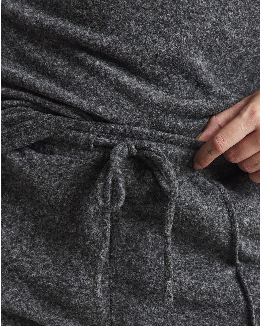 Simply Be Gray Brushed Balloon Leg Trousers