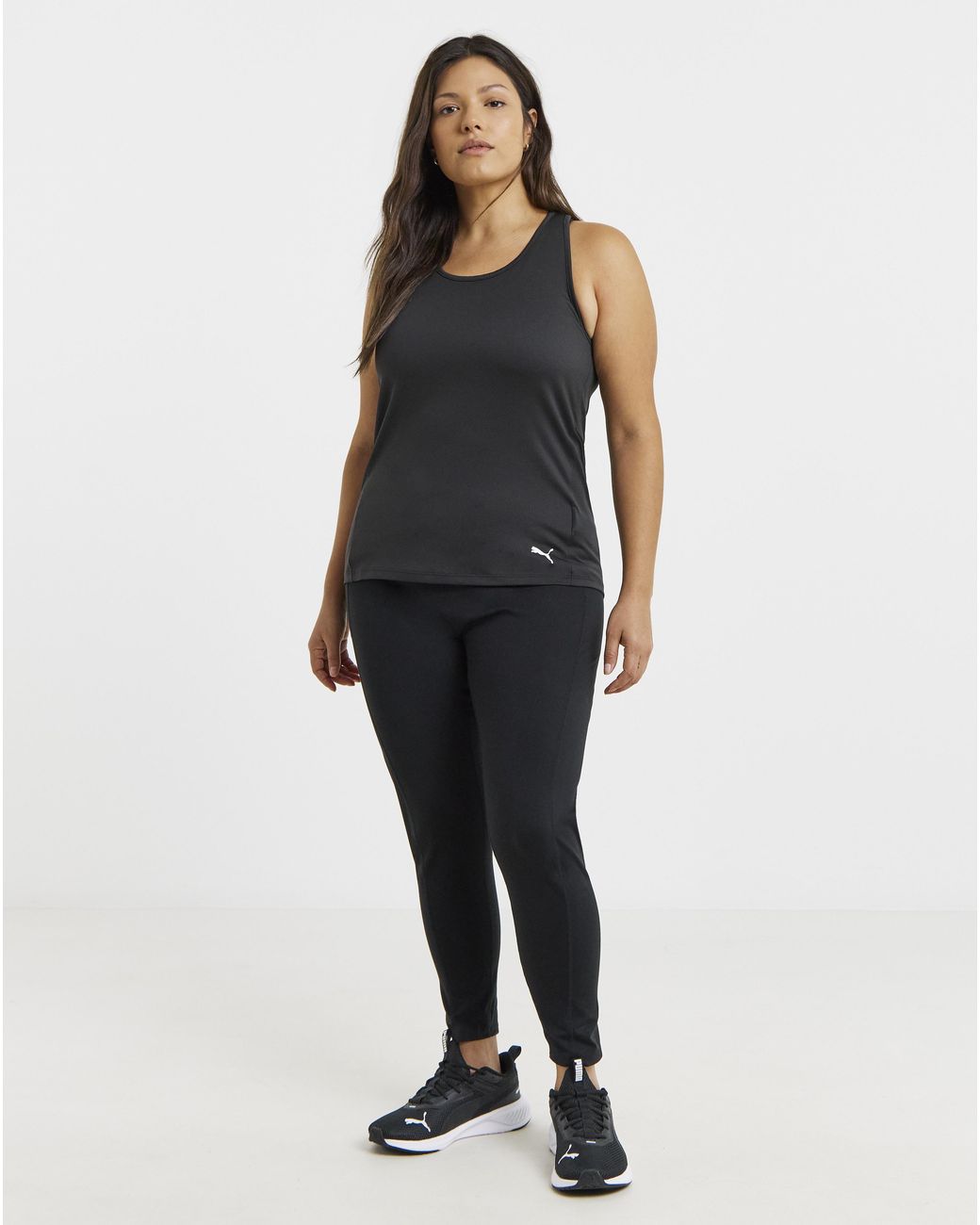 PUMA Black Essential Racerback Tank