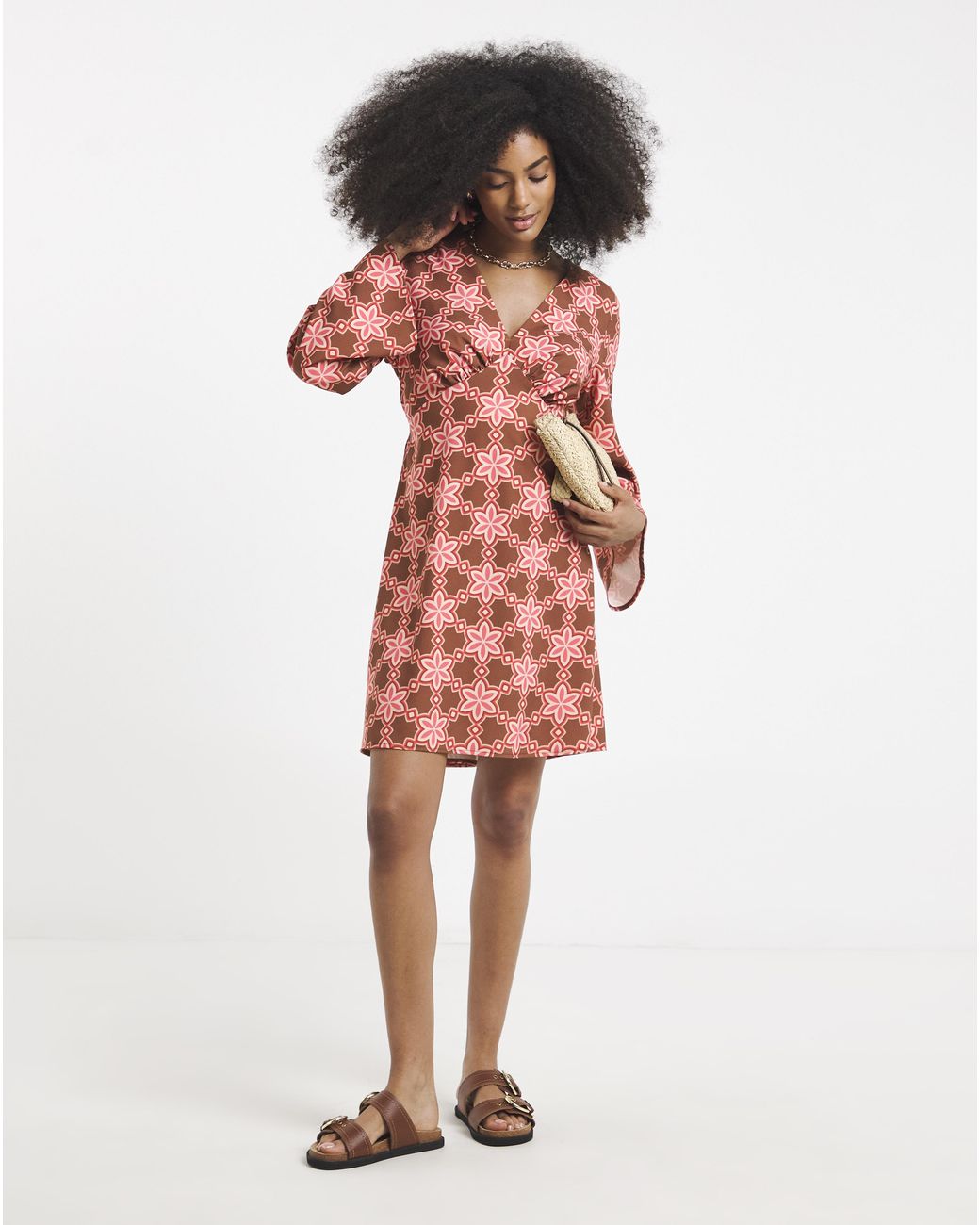 Twisted Wunder Red Mini Crepe Dress