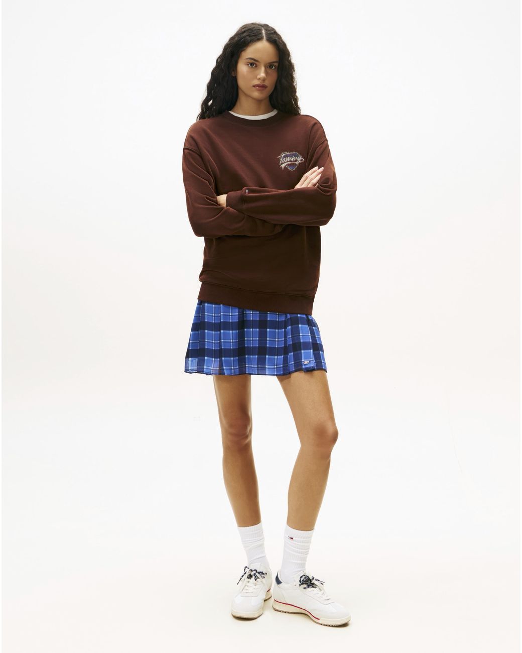 Tommy Hilfiger Brown Wash Heart Sweatshirt