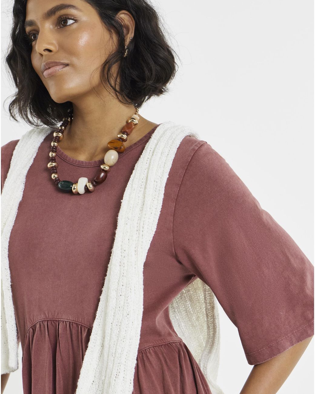 Simply Be Red Acid Wash Midi Dress