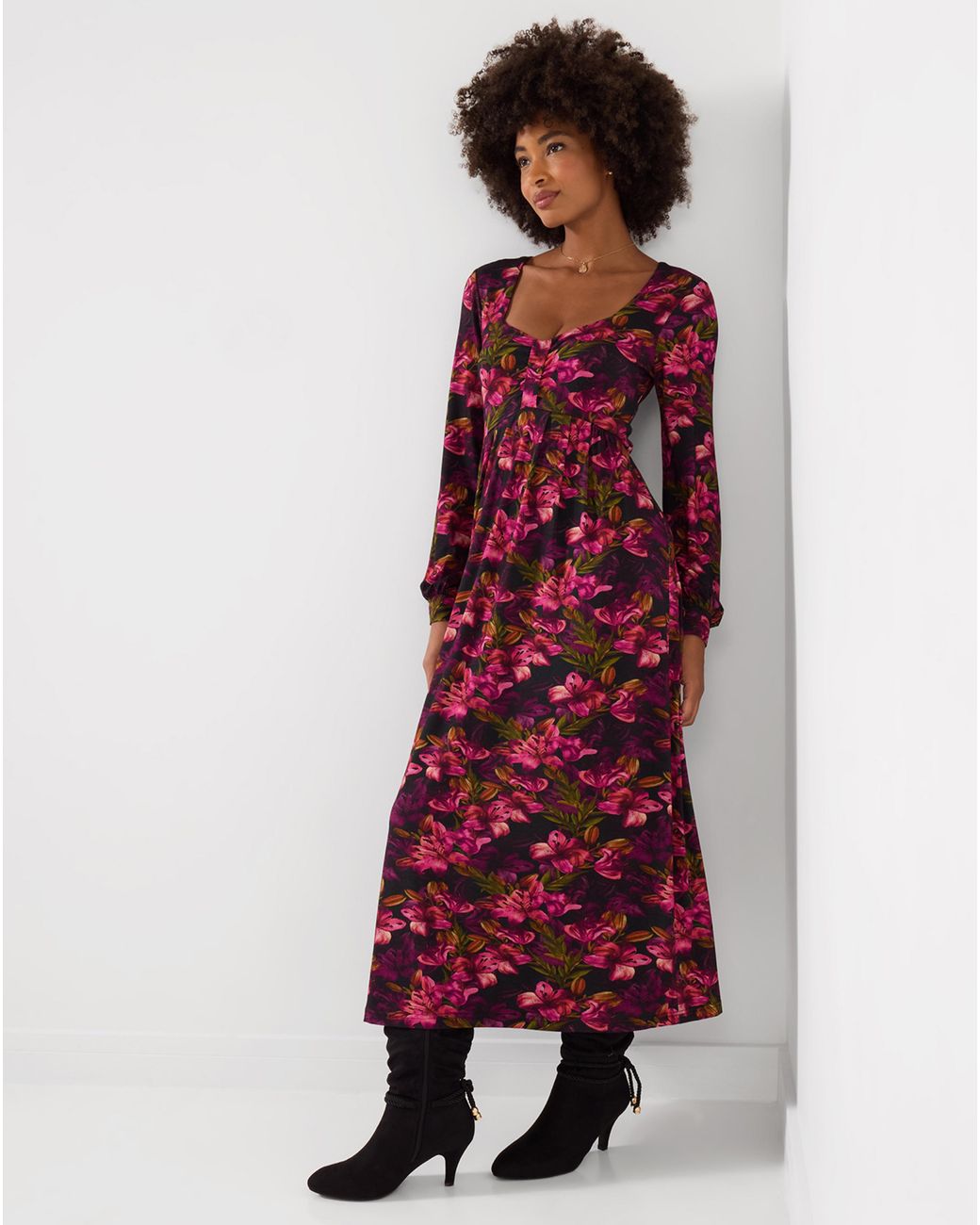 Joe Browns Red Jersey Midi Dress