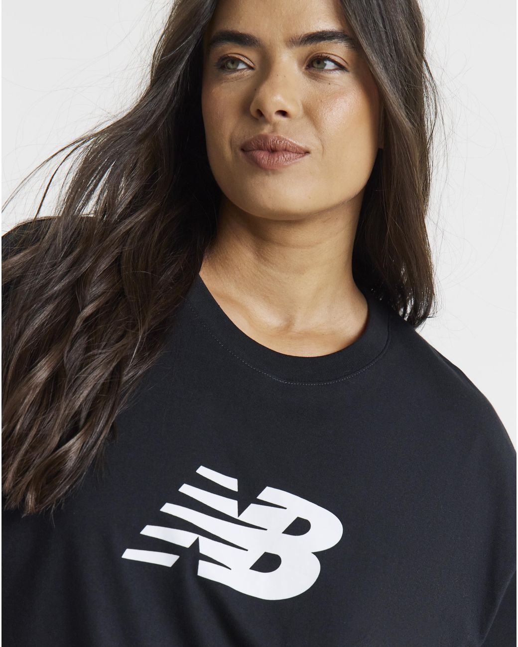 New Balance Black Relaxed Logo T-Shirt