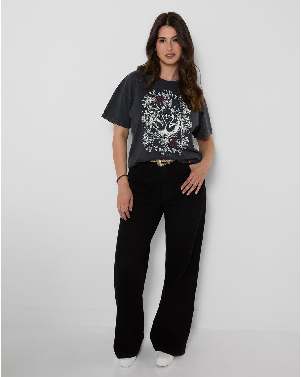 Joe Browns Black Short Sleeve Graphic T-Shirt